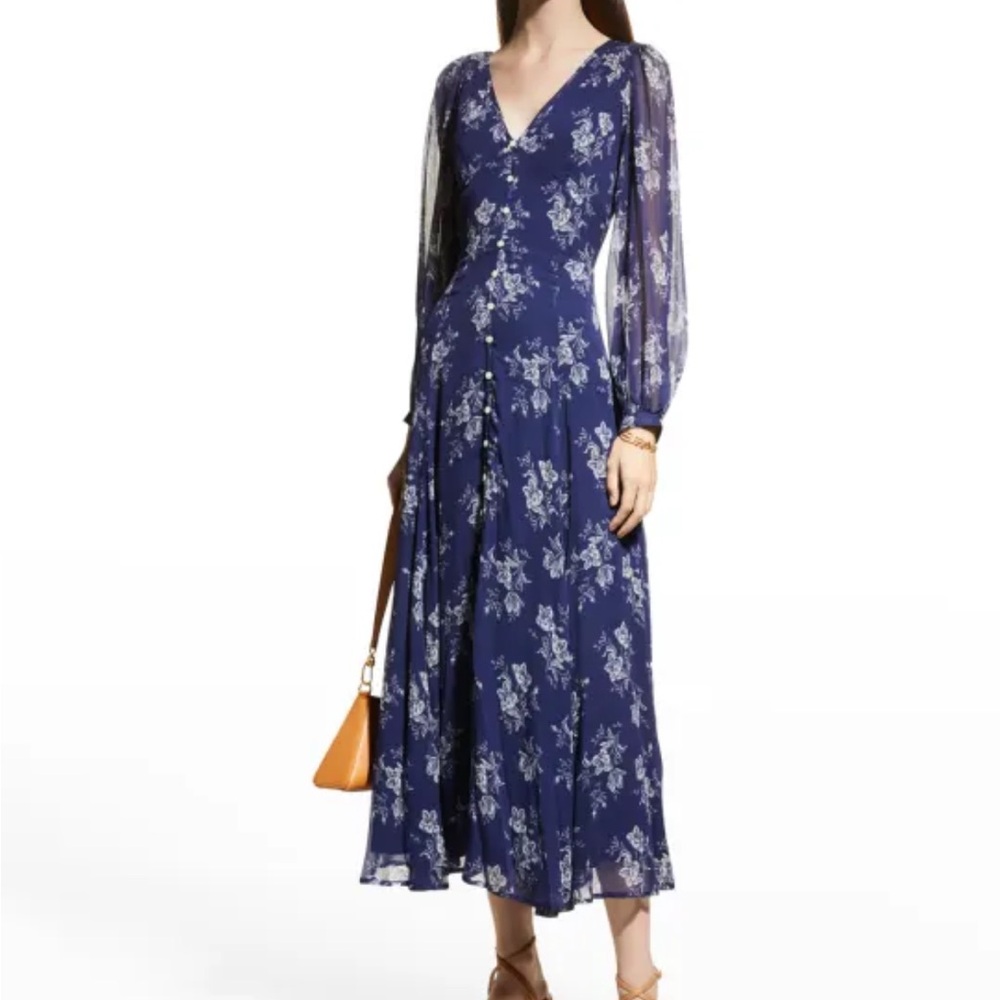 Polo by Ralph Lauren Blue Floral Dress